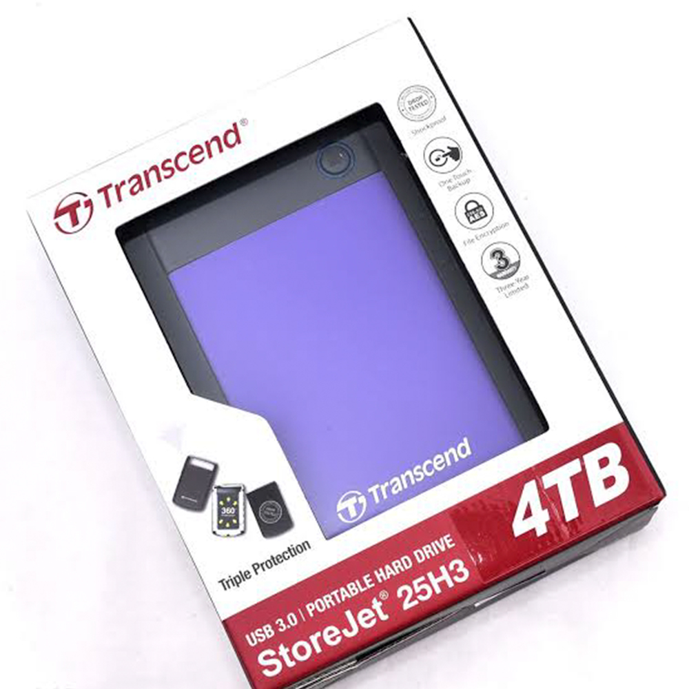 Transcend 4TB USB 3.1 Storejet 25M3 Portable Hard Drive
